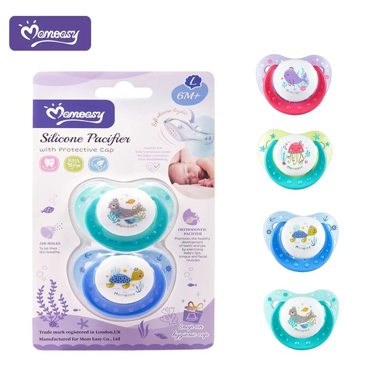 Pack 2 Chupetes Silicona