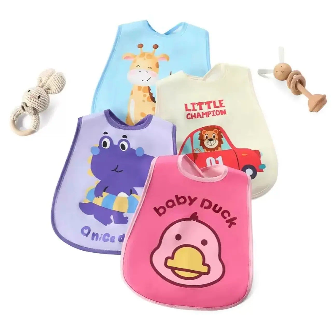 Babero Colorido con bandeja