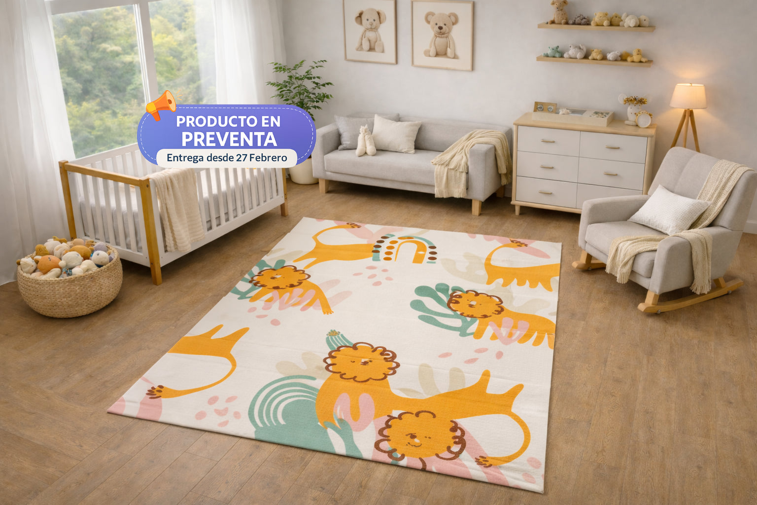 Gatitos - Alfombra para bebé 10mm (Preventa)