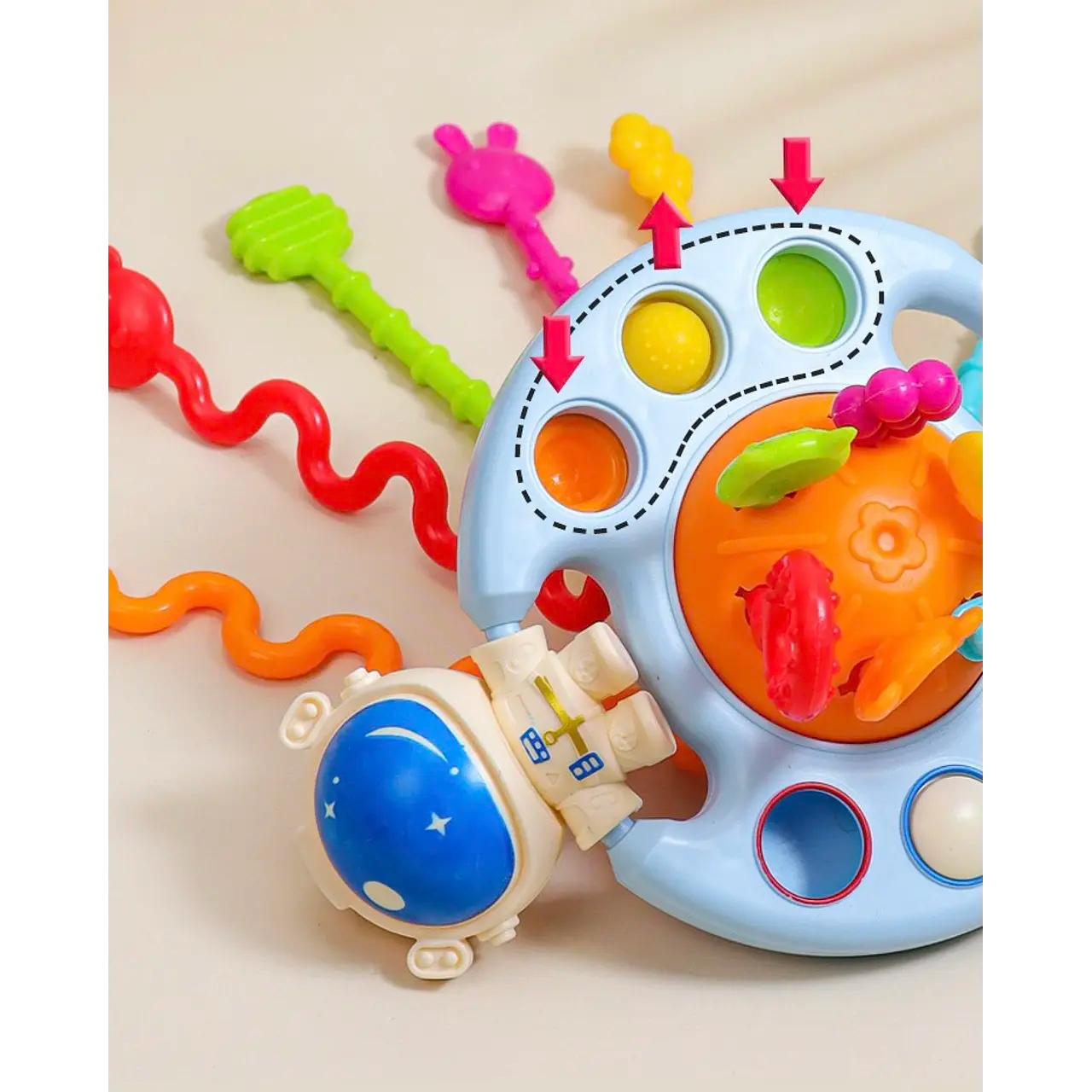 Mordedor elástico colorido