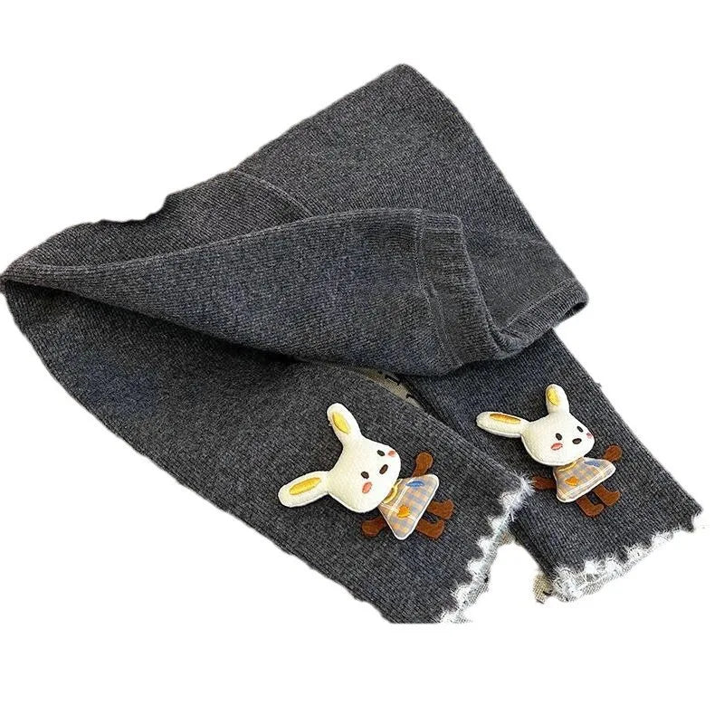 Calza forrada en polar diseño conejito (Hasta la talla 4 )