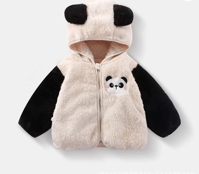 Chaqueta Felpuda diseño Panda