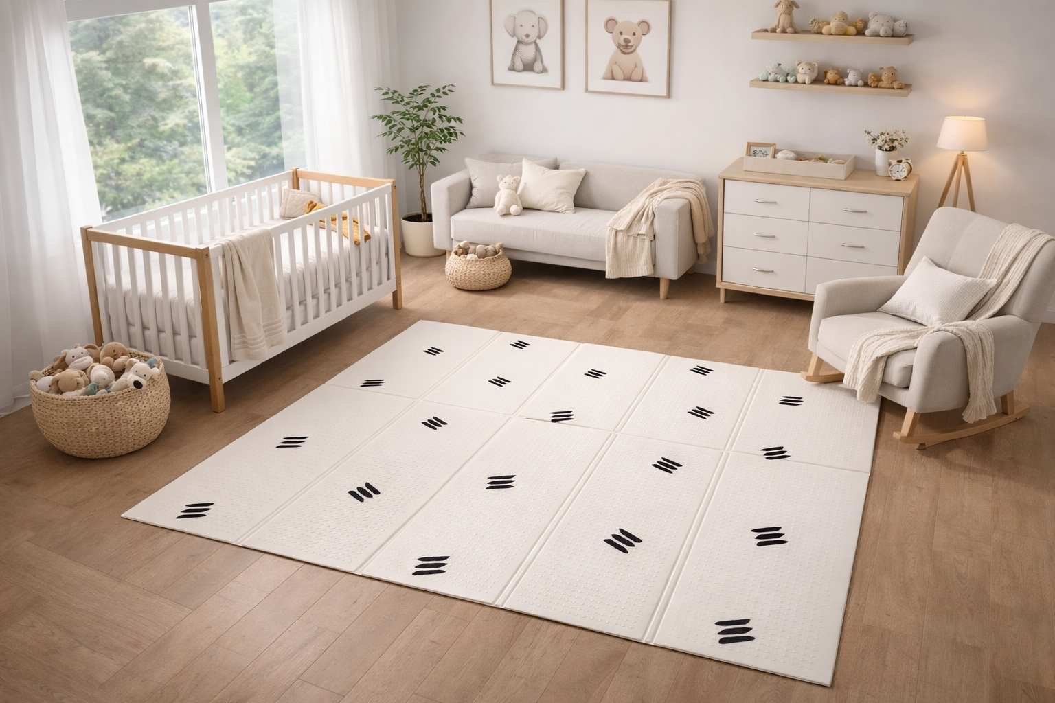 Panda (10mm grosor) - Plegable 150x180cm