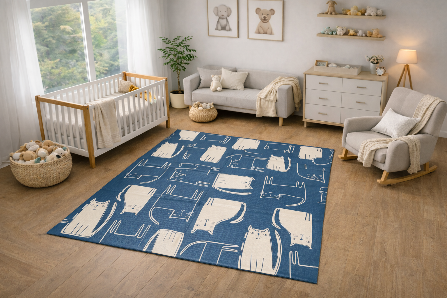 Gatitos (10mm grosor) - Plegable 120x180cm