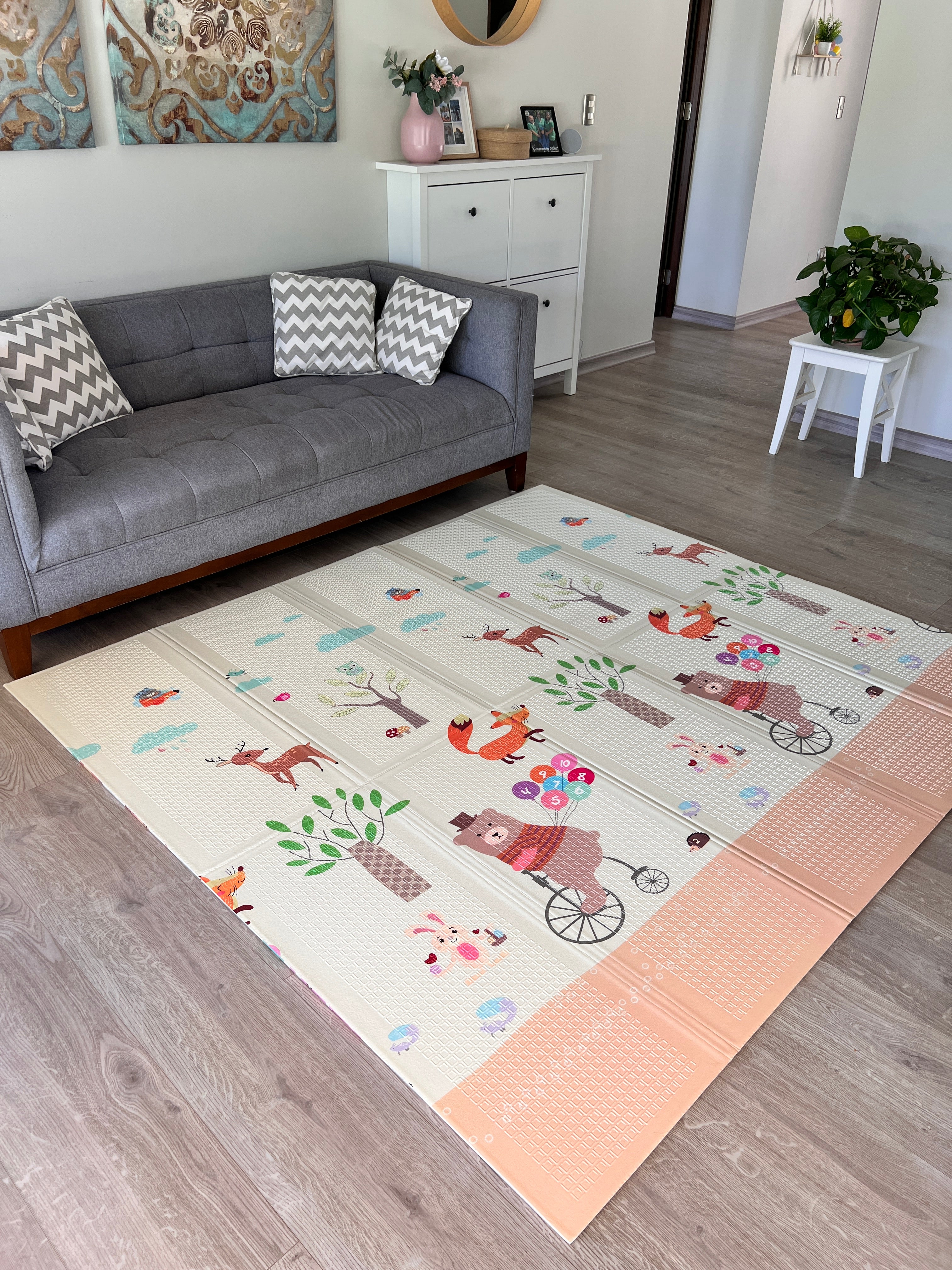 Happy Friends (10mm grosor) - Plegable 180x200cm