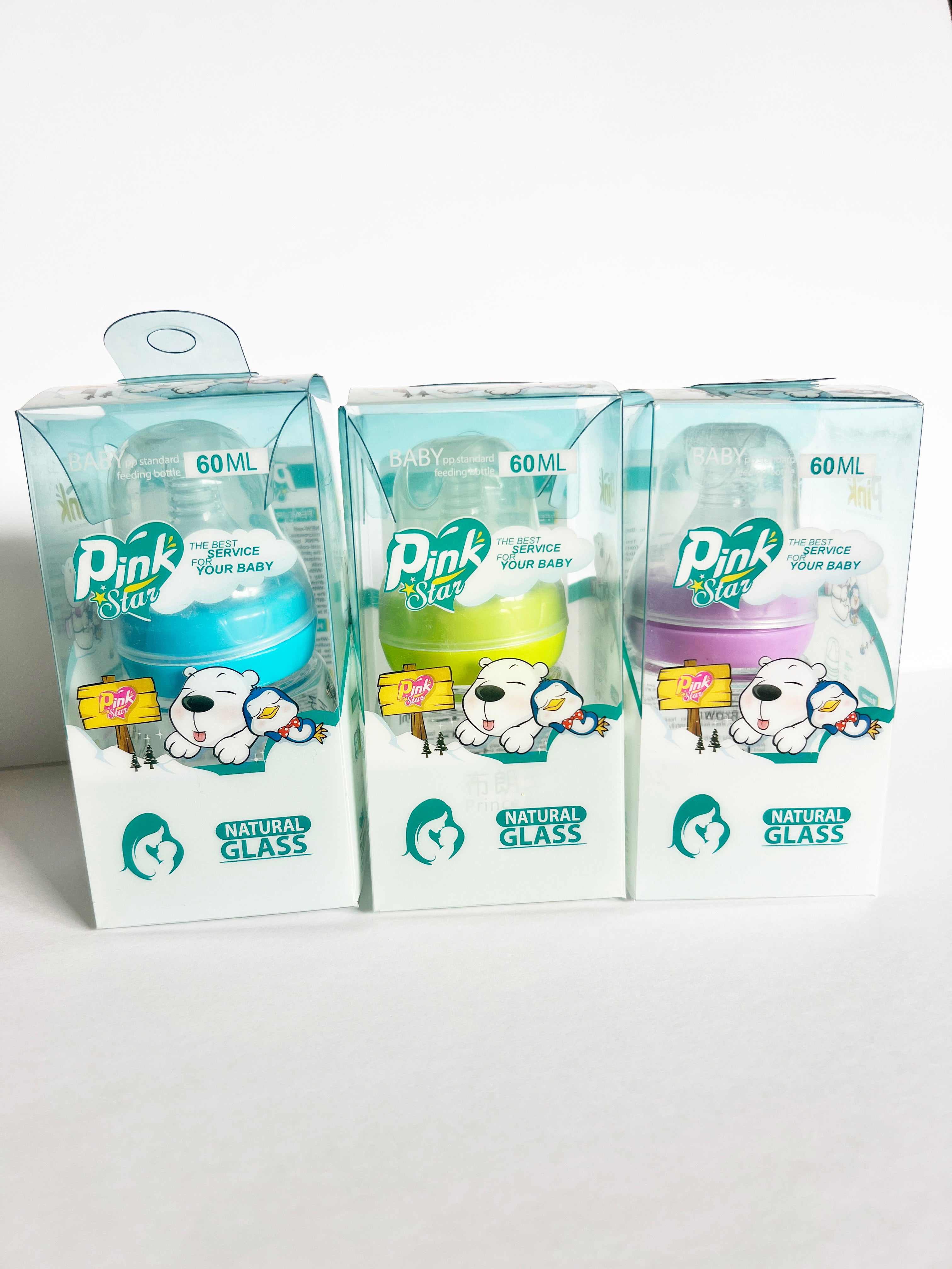 MAMADERA VIDRIO 60 ML 0+
