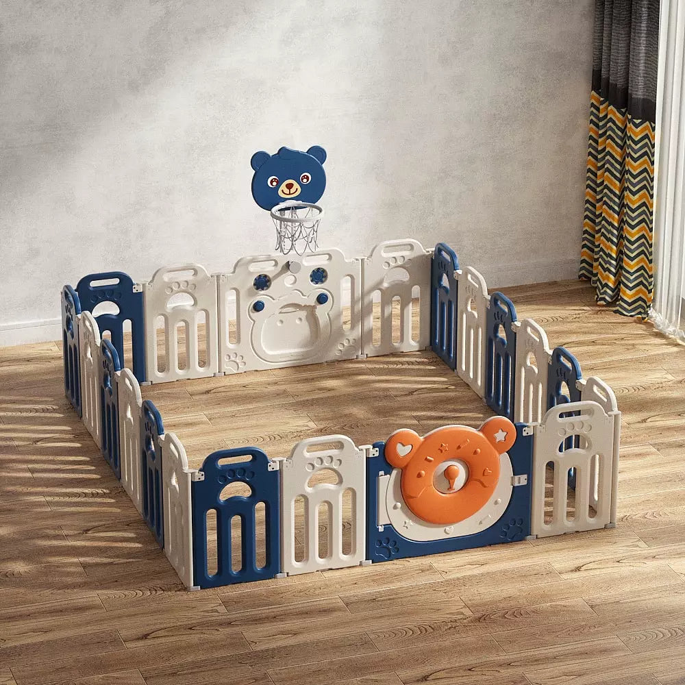 Corral para bebé plegable 180x200cm | Diseño Osito