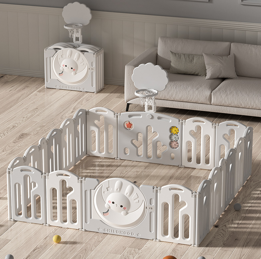 Corral para bebé plegable 180x180cm | Diseño Conejito