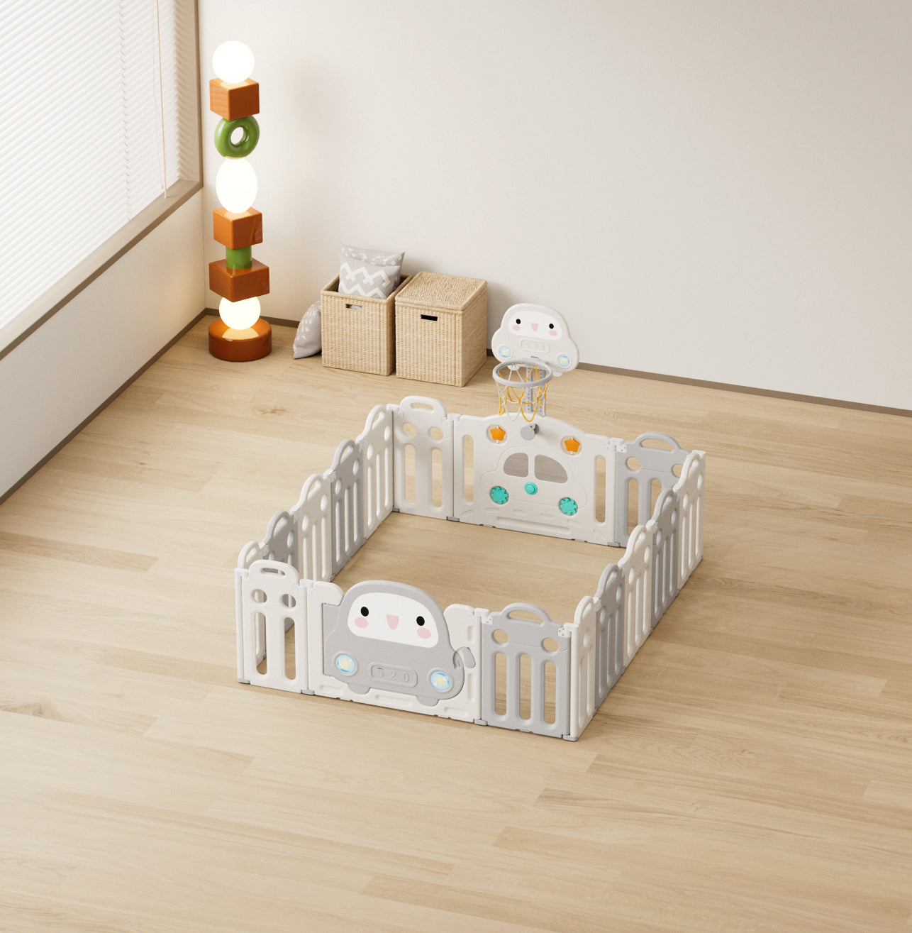 Corral infantil plegable 150x180cm | Diseño autito