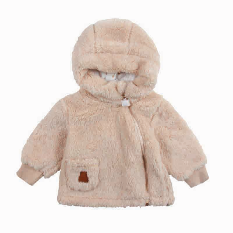 Chaqueta Felpuda Beige Unisex