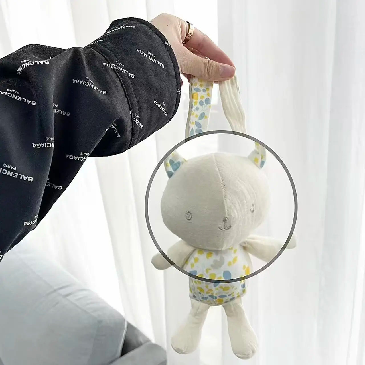 Peluche de apego dineño conejito