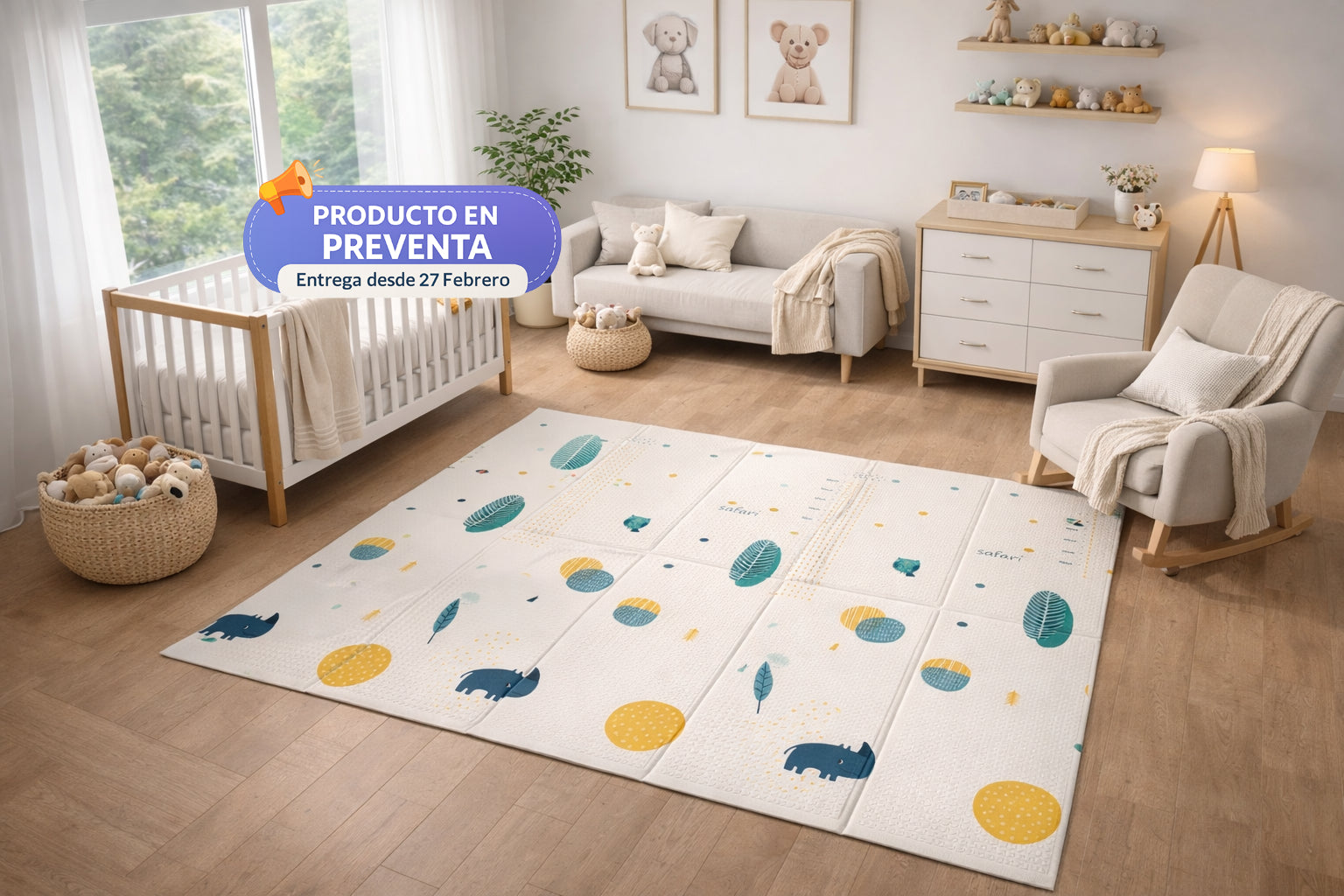 Safari - Alfombra para bebé 10mm (Preventa)