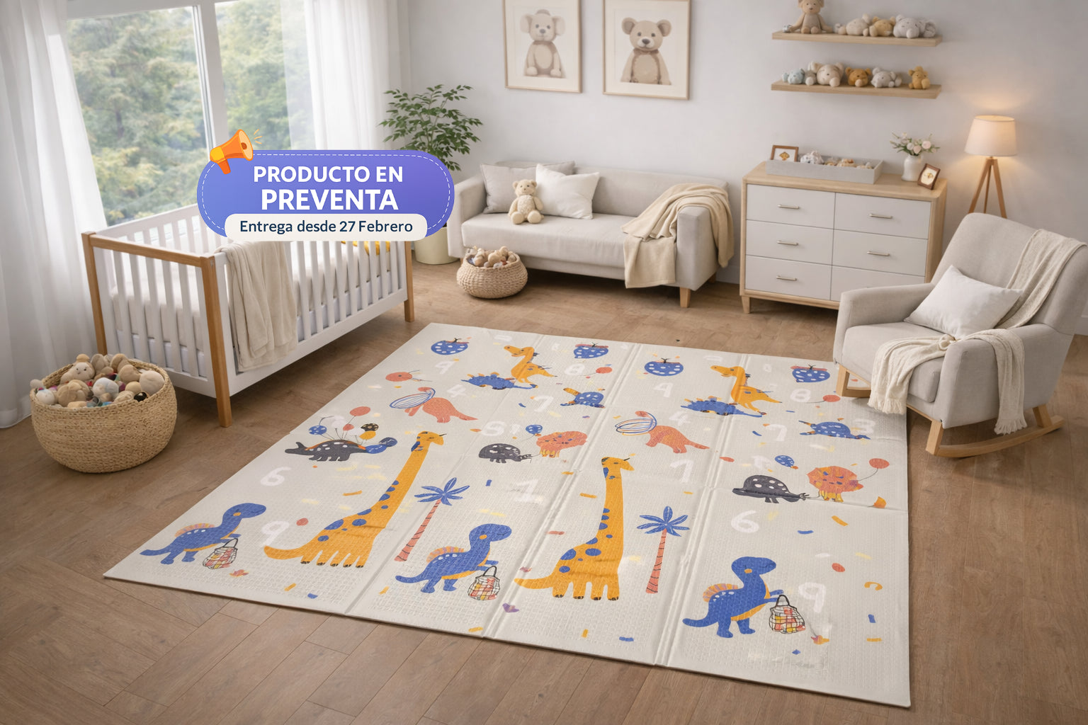 Dino Fest - Alfombra para bebé 10mm (Preventa)