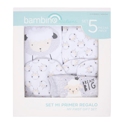 Set regalo Bambino 5 piezas unisex 0 a 3 meses
