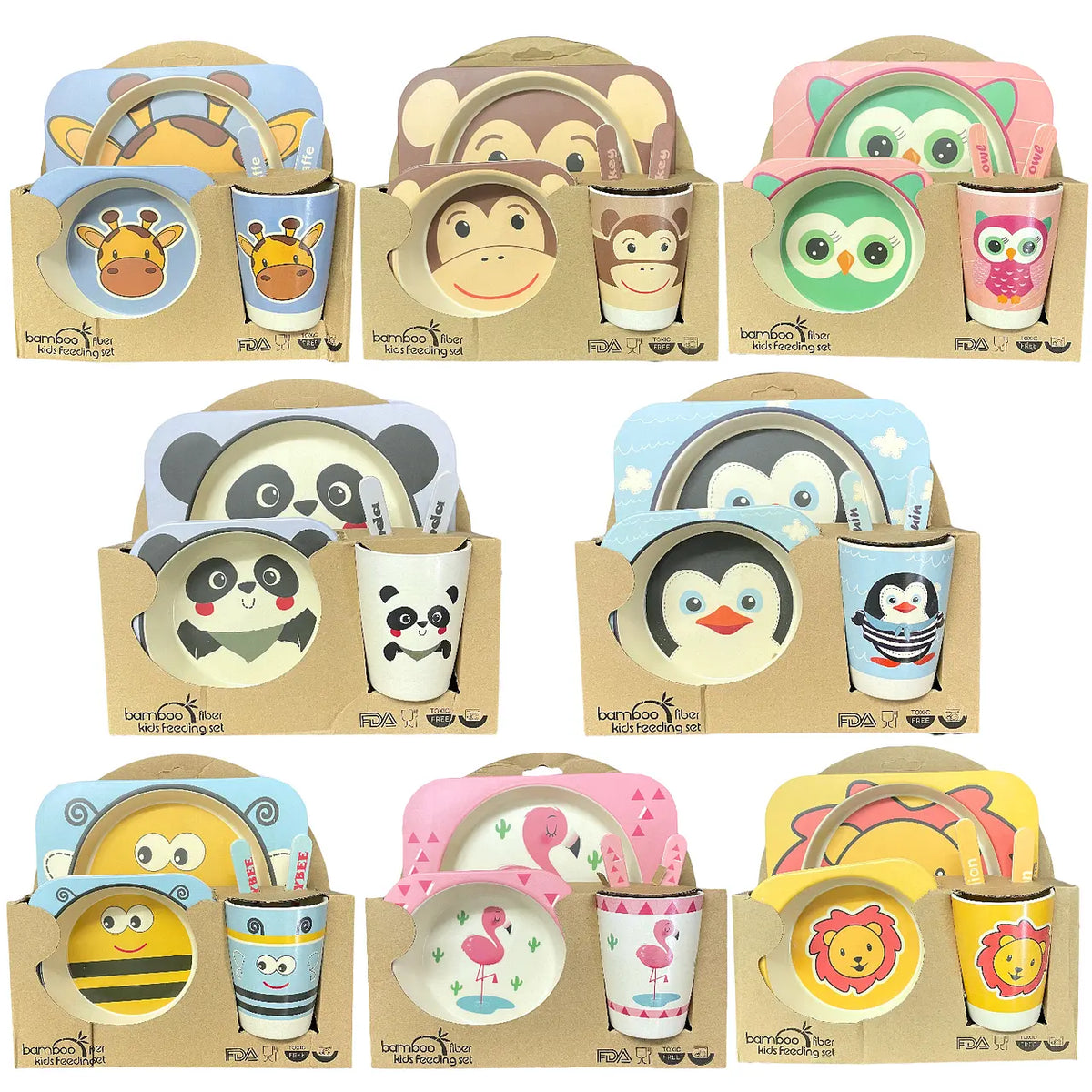 Set Alimentación Bamboo 4 en 1 - Niño