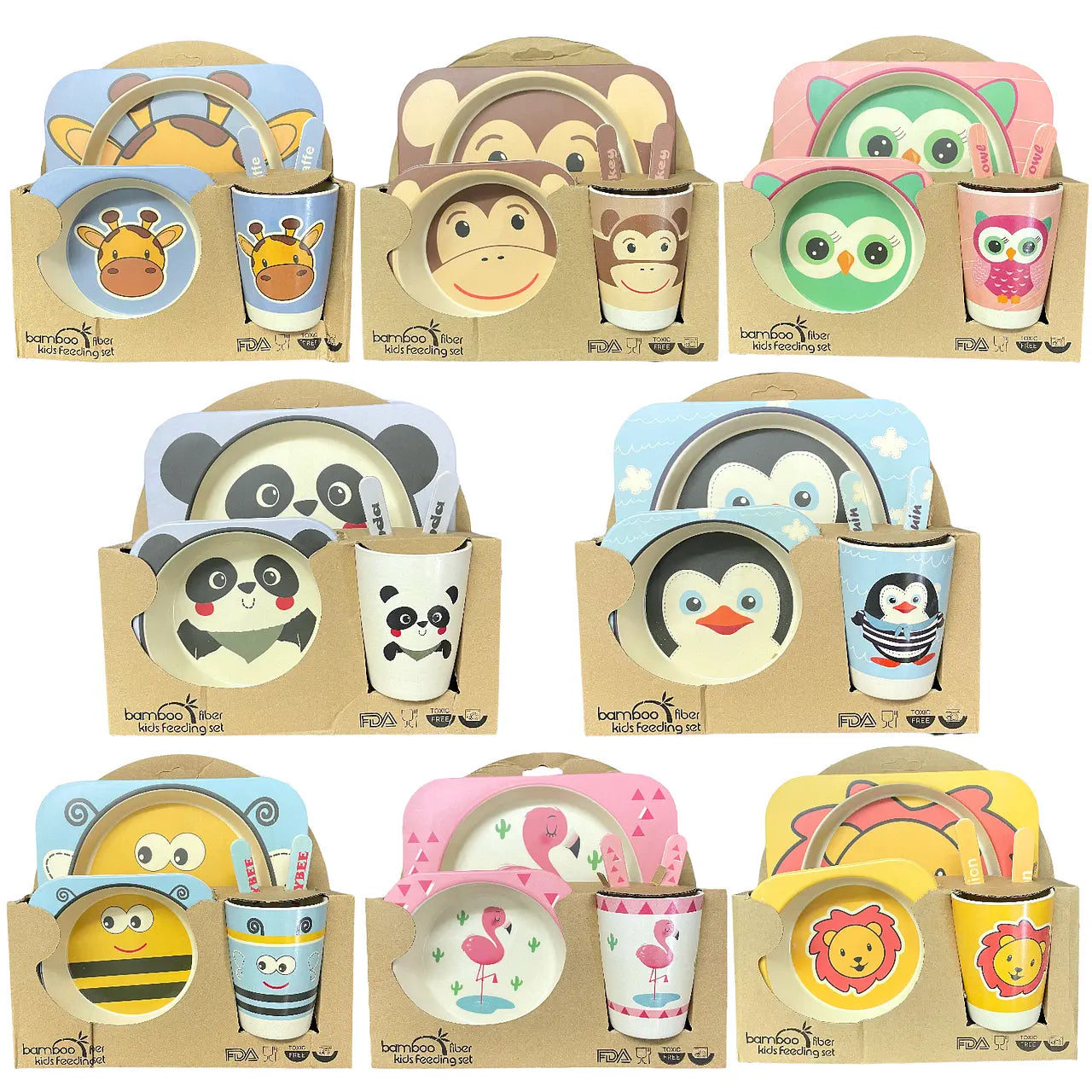 Set Alimentación Bamboo 4 en 1