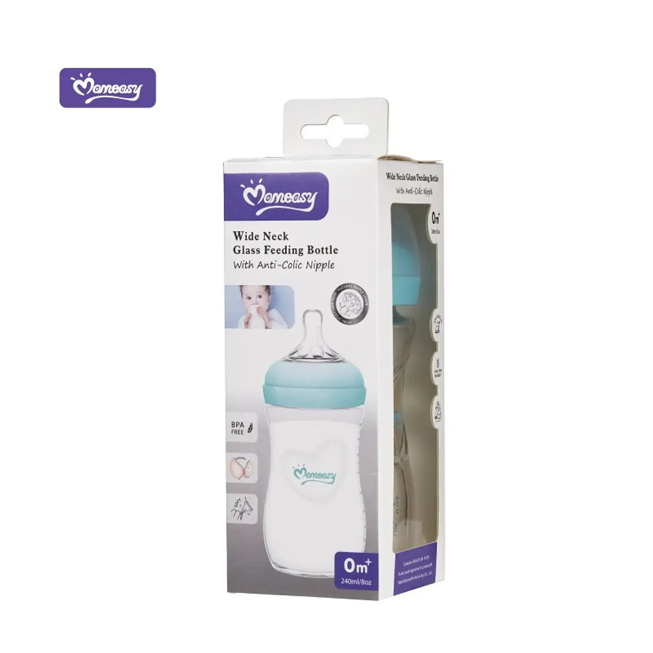 Mamadera Vidrio Anticólicos 240 ml