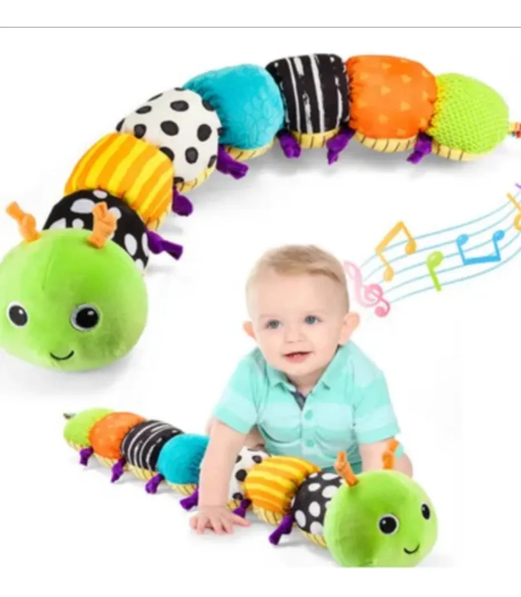 Peluche Cuncuna musical colorida 50 cm