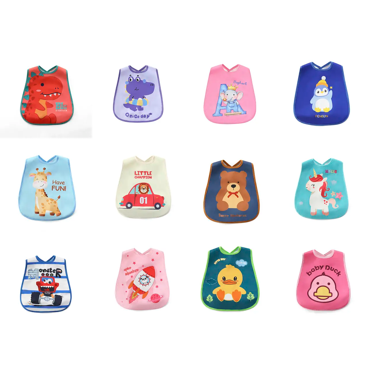 Babero Colorido con bandeja