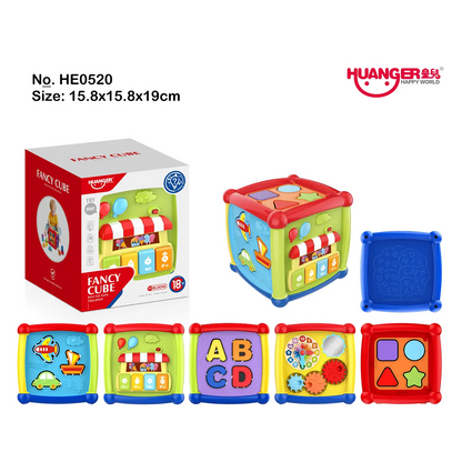 Cubo estimulación Colorido con Luz y Música