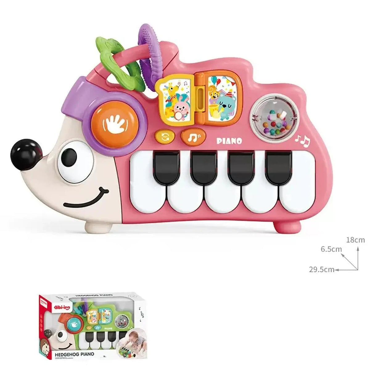 Mini Piano Erizo - Rosa
