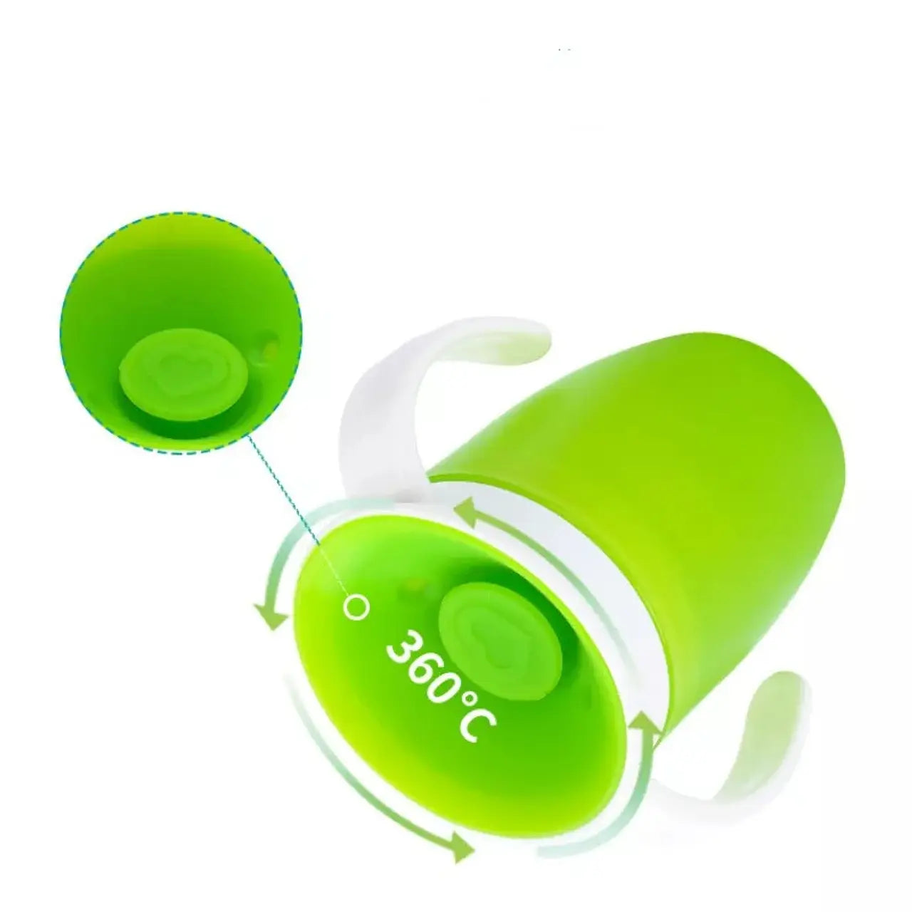Vaso Antiderrame Liso 360° con Asas