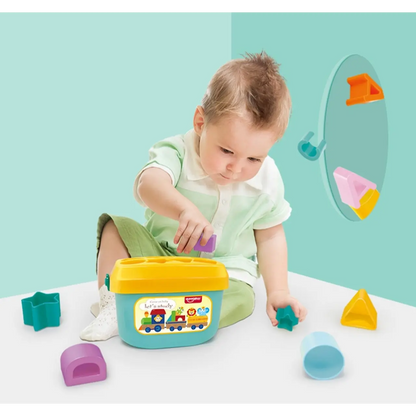 Juguete de bloques y encaje