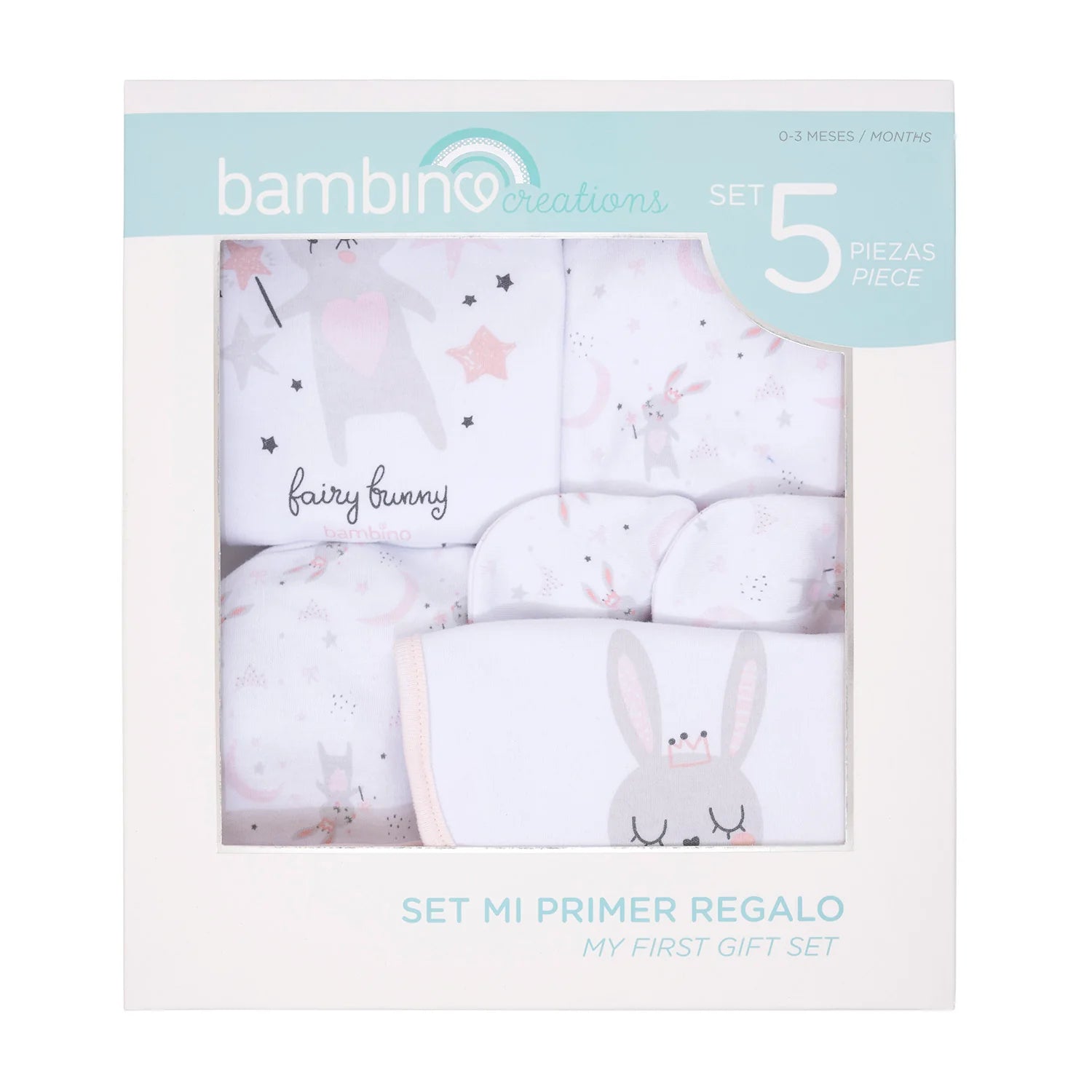 Set regalo Bambino 5 piezas  0 a 3 meses