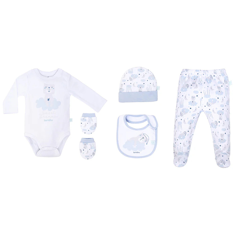 Set regalo Bambino 5 piezas  0 a 3 meses