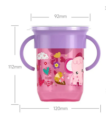 Vaso Antiderrame Animales 360° con asas