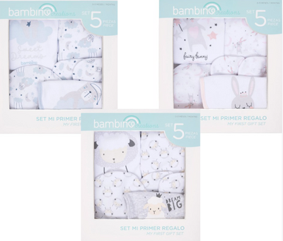 Set regalo Bambino 5 piezas  0 a 3 meses