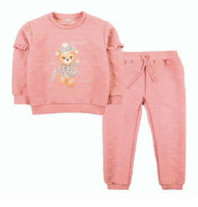 Conjunto 2 piezas niña osita print