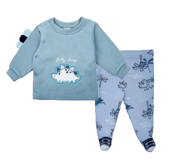 Traje 2 piezas bebito dino