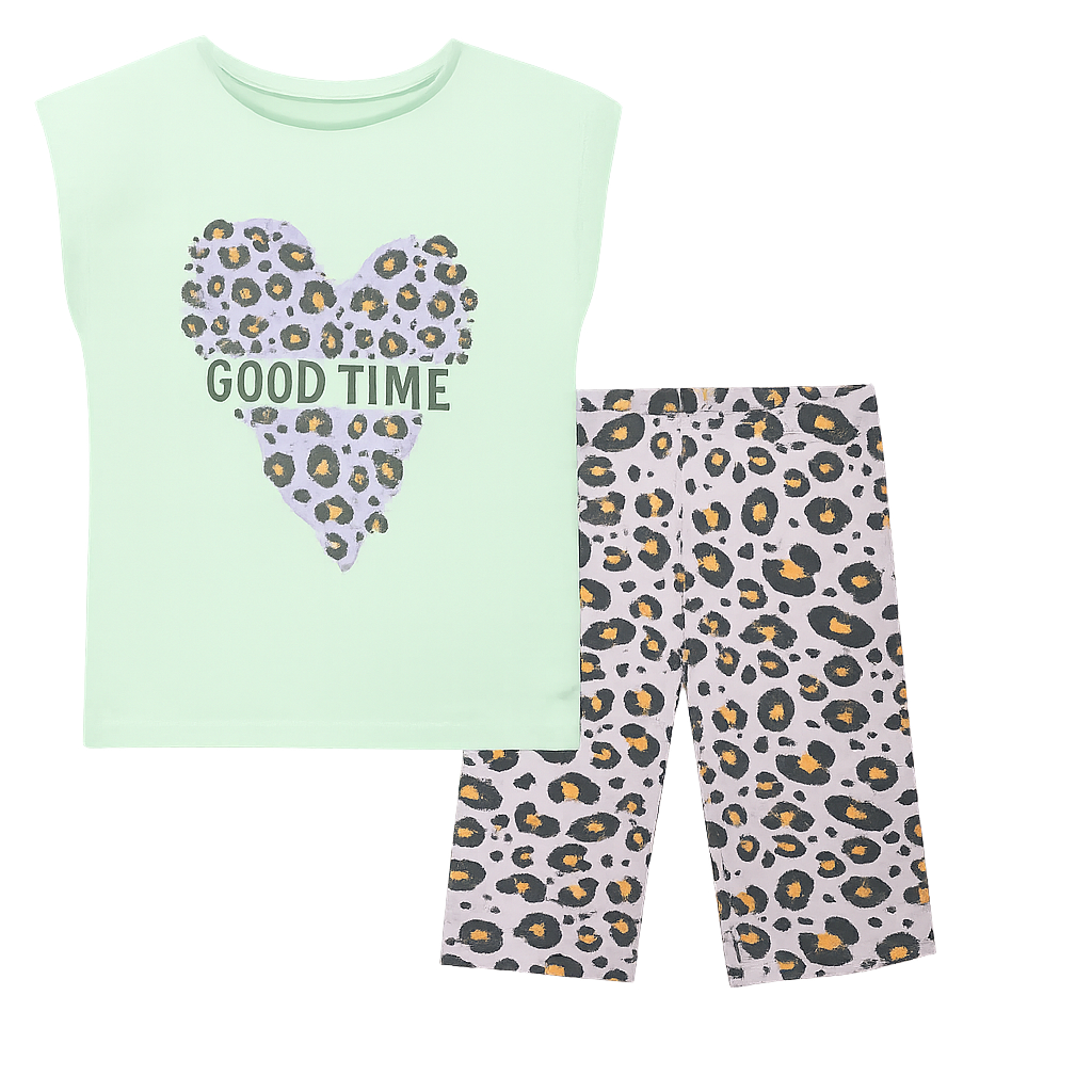 Conjunto Niña Algodón Calza Polera