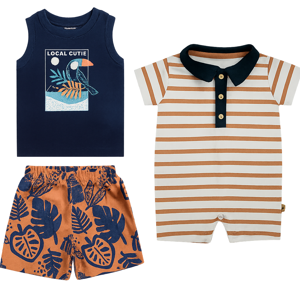 Conjunto Enterito 3 Piezas Bebe Tucan