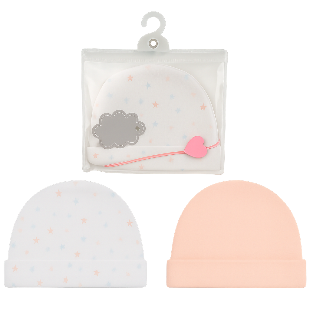 Set 2 Gorritos Algodón Niña