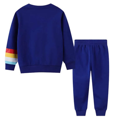 Conjunto 2 Piezas Algodón excavadora azul