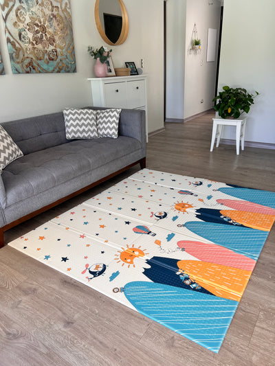 Pack Corral Astronauta con Alfombra plegable 150x180 cm