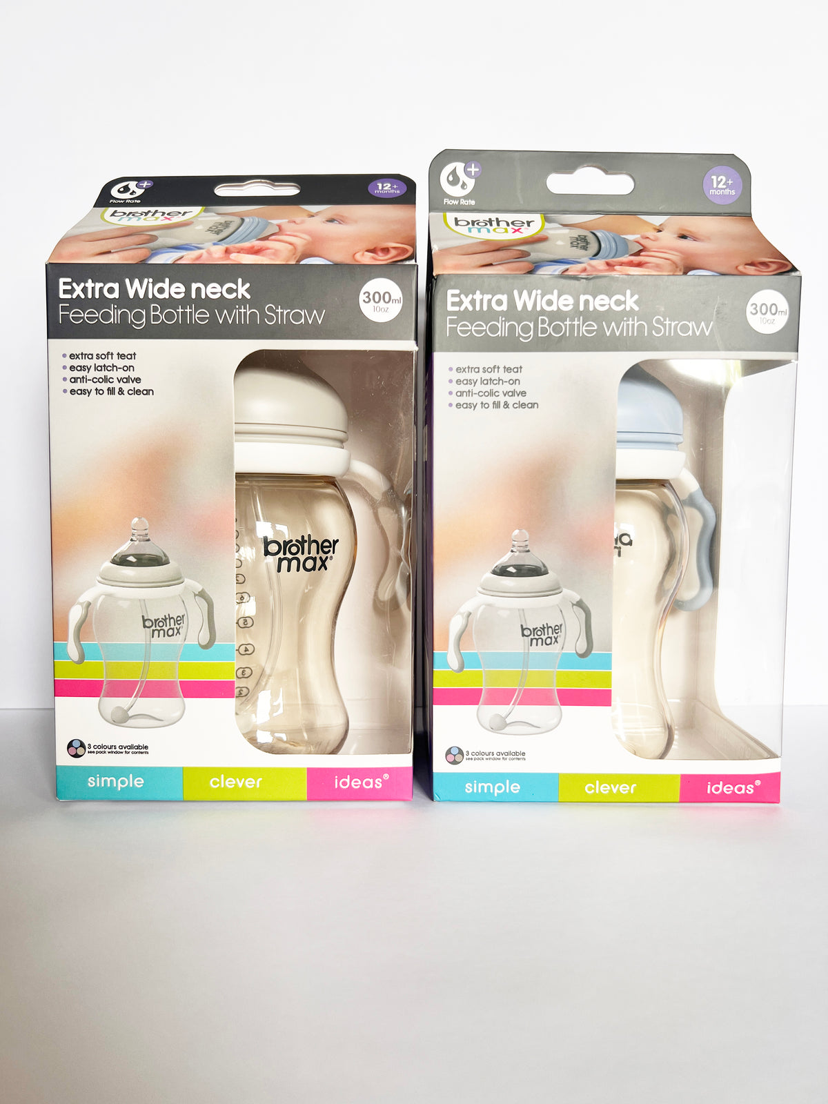 MAMADERA BROTHER MAX 300 ML 12+ - Gris
