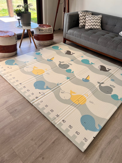 Ballenita azul (20mm grosor) - Plegable 180x200cm