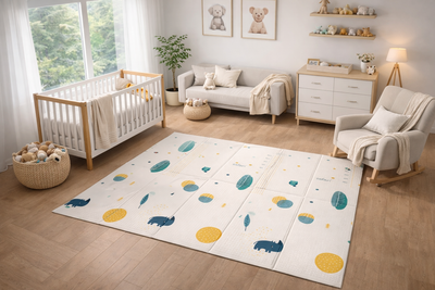 Pack Corral Erizo con Alfombra Plegable 150x180x1 cm