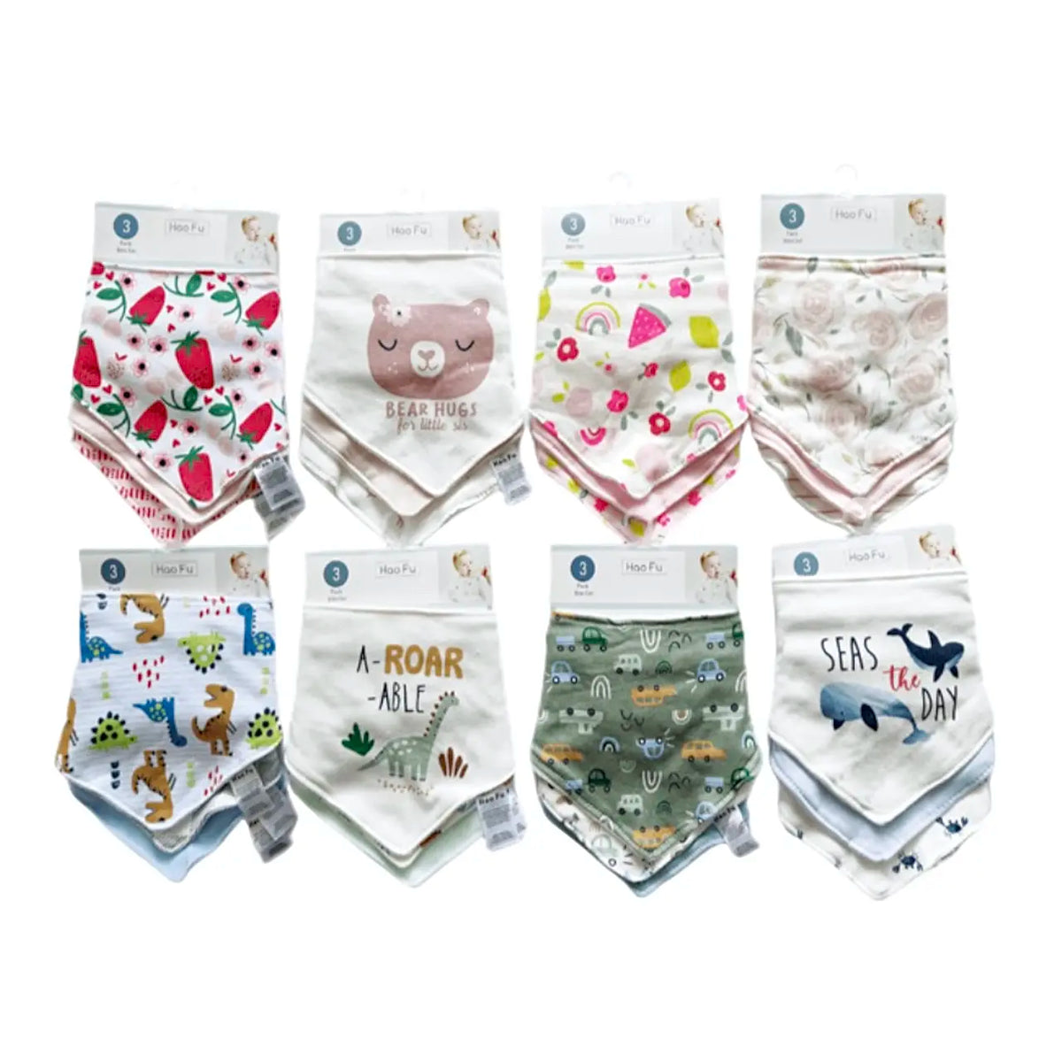 Set 3 baberos Bandana Aleatorios - NIÑO