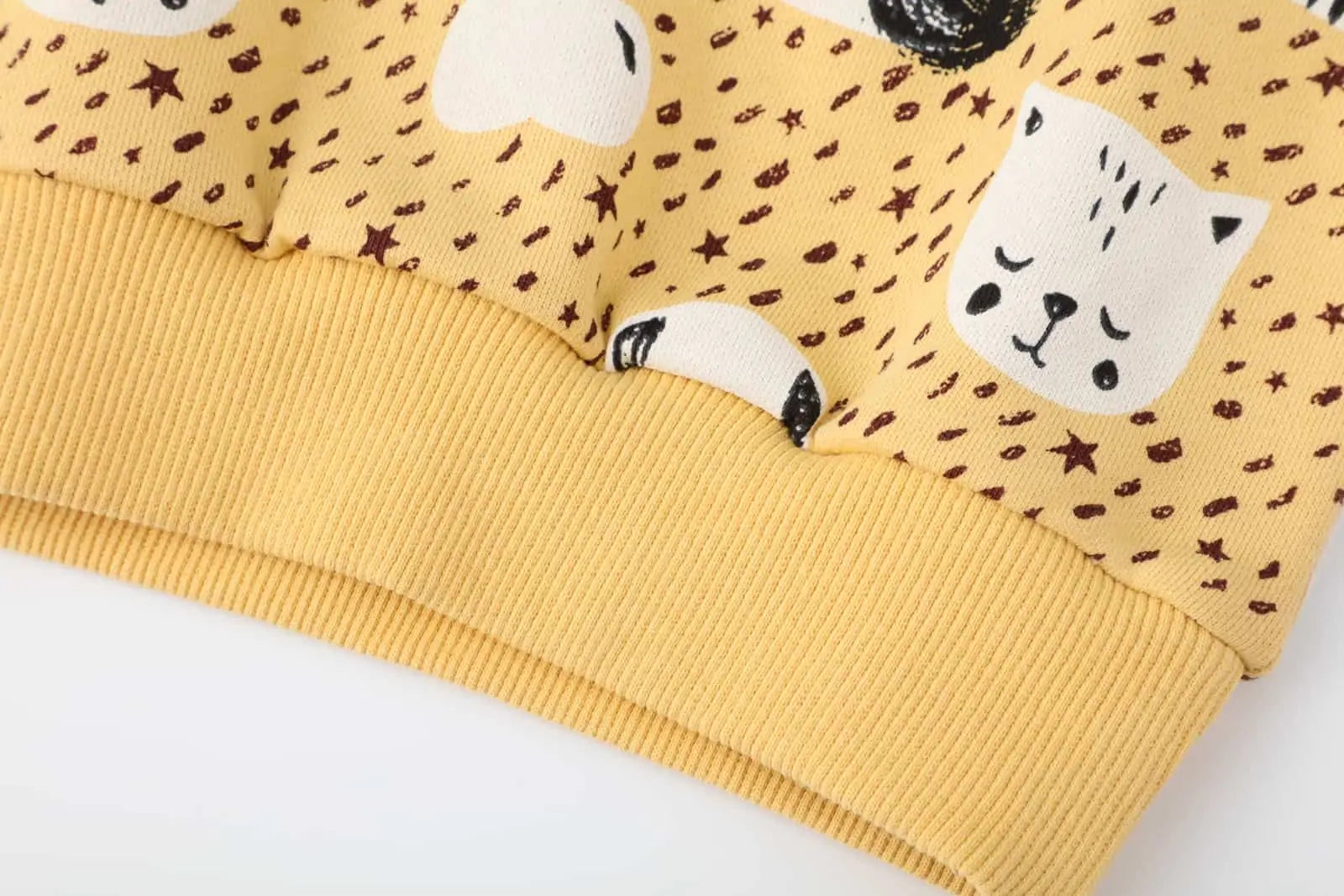 Conjunto 2 Piezas Algodón Animales Amarillo