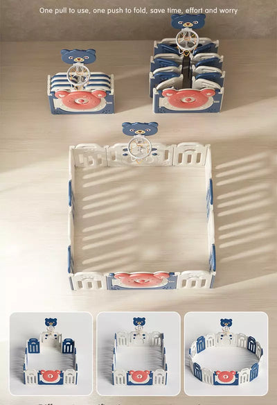 Corral para bebé plegable 150x180cm | Diseño Osito