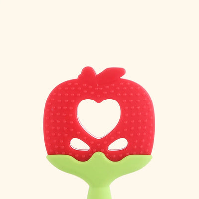 Mordedor silicona diseño frutas para bebé