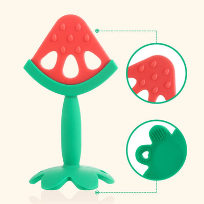 Mordedor silicona diseño frutas para bebé