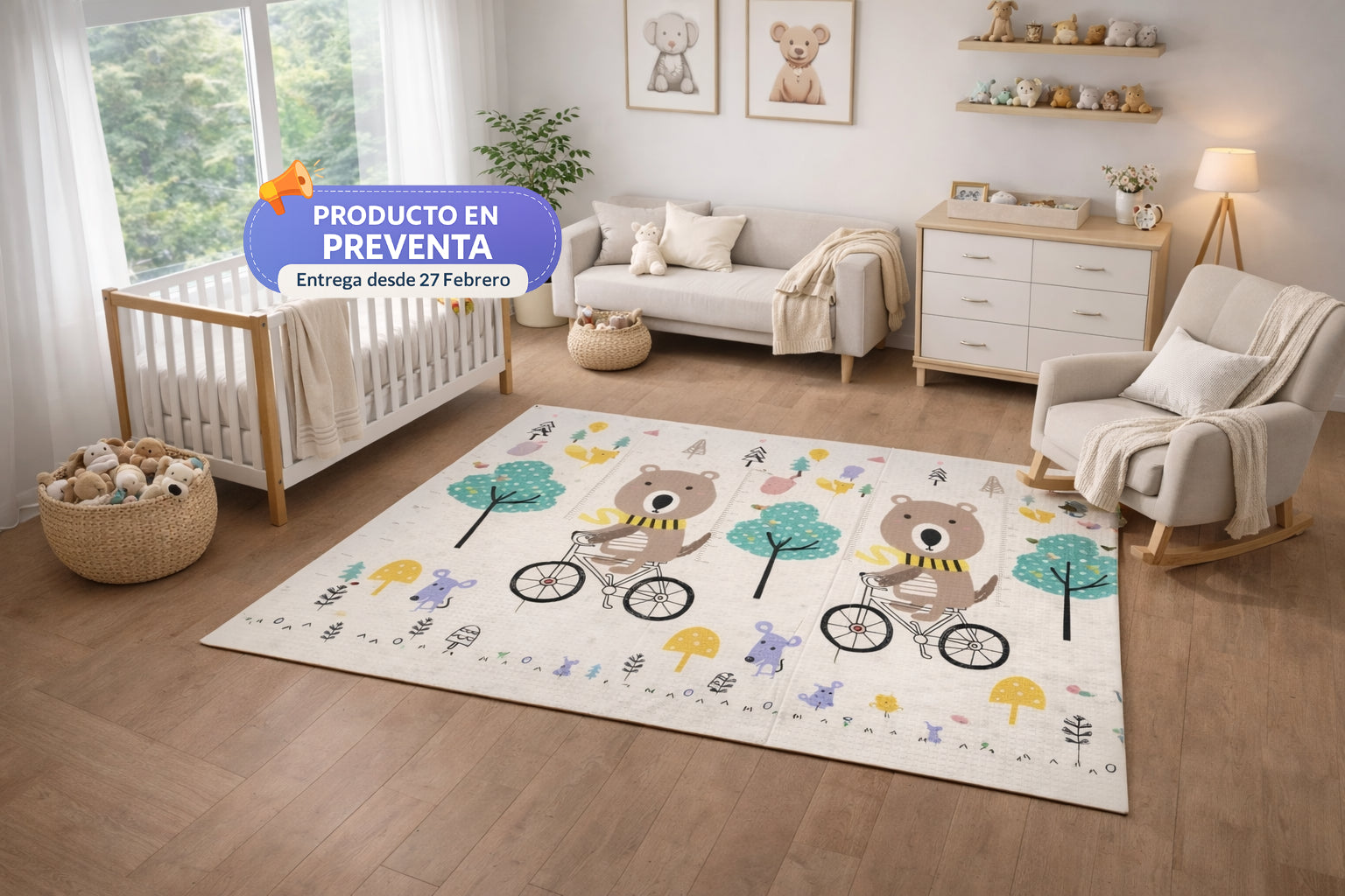 Nube - Alfombra para bebé 15mm (Preventa)