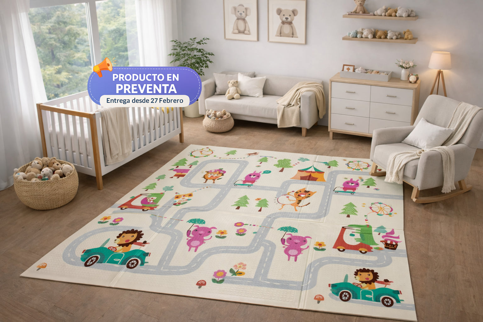 Happy Friends - Alfombra para bebé 10mm (Preventa)