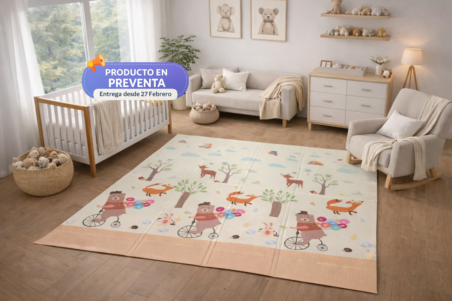 Happy Friends - Alfombra para bebé 10mm (Preventa)